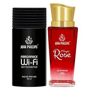 Buy John Phillips Men & Women FRAGRANCE WIFI & MAGIC ROSE | Long Lasting | Combo Eau de Parfum ...