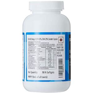 Amazon Brand - Solimo Omega-3 Fish Oil 1000mg (EPA : 300mg, DHA : 200mg ...