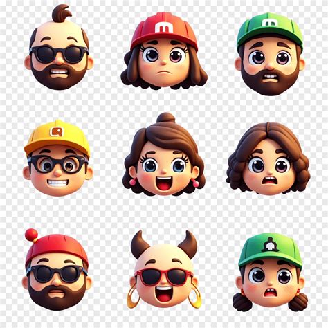 Expressões divertidas com emoji Free Fire PNG para suas criações