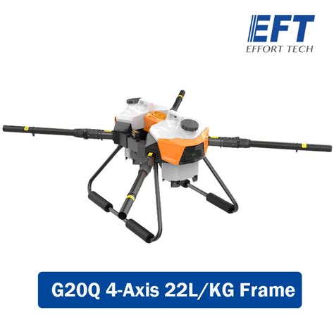 EFT Dron agrícola de cuatro ejes, Marco plegable con base sobre ruedas ...