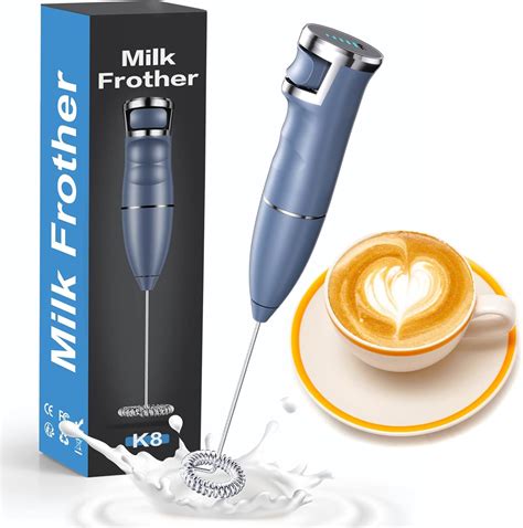 Amazon.com: Vewaci Milk Frother Handheld, USB-C Rechargeable Electric ...