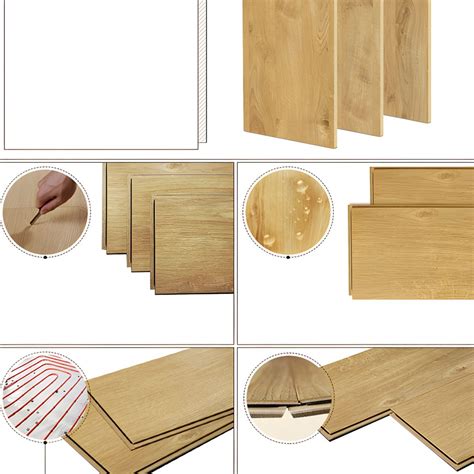 Contemporary Light Wood Matte Click Lock Slip Resistant Waterproof ...