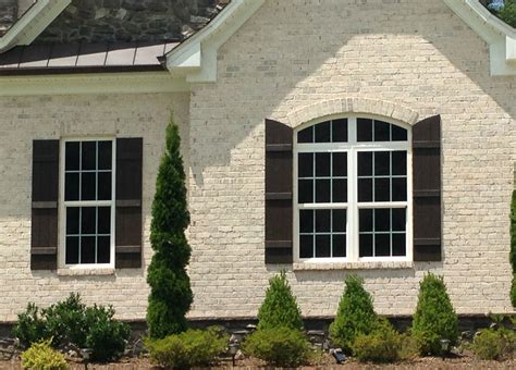 White Brick House Exterior House Colors