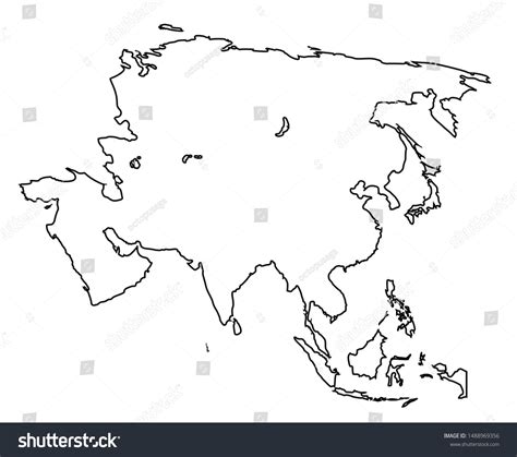 Asia Map Outline 的图像结果