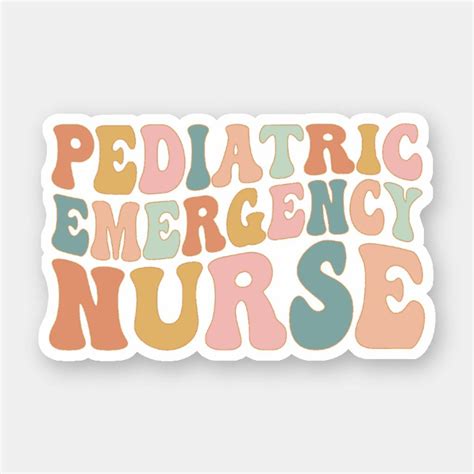 Pediatric Emergency Nurse, Pediatric ER Nurse Gift Sticker | Zazzle in ...
