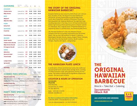 Hawaiian Bbq Menu Prices at Phillip Linder blog
