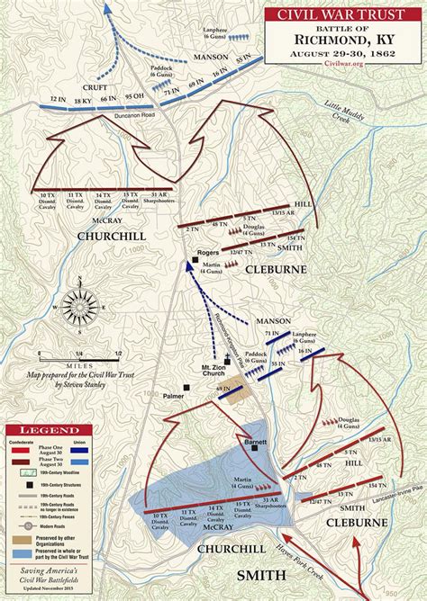 Battle of Richmond, U.S. Civil War (29 - 30 August 1862) [1120 x 1579 ...