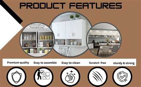 SPYDER CRAFT Engineered Wood Matte Finish Ea116 Wall Mounted Kitchen ...