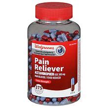 Walgreens Extra Strength Pain Reliever Acetaminophen Rapid Release ...