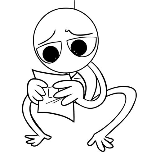 Robot Green Rainbow Friend coloring page - Download, Print or Color ...