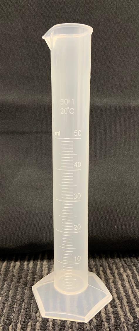50ml Plastic Graduated Cylinder | KLM Bio Scientific