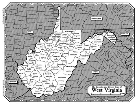 Large Printable Map Of Wv
