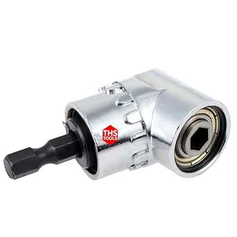 THS 105 Degree Right Angle Drill Drive | Chrome Finish Adaptor | Hex ...