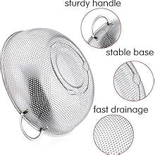 Lomesh Multipurpose Stainless Steel Kitchen Calendar Strainer for Rice ...