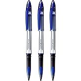 uni-ball UBA-188C-M Air Micro 0.5 mm Roller Ball Pen | Pack of 4, Black ...