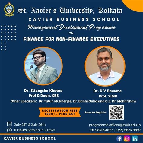 Management Development Programme, St. Xavier's University, Rajarhat ...