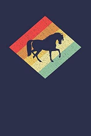Horse Rider Notebook: Retro Vintage 80s Horse 6 x 9 (A5) Graph Paper ...