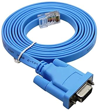 PARUHT 9 Pin Db9 Female To Rj45 Male Lan Female Rollover Serial Port ...