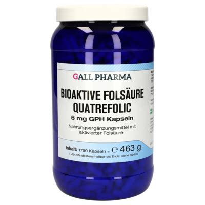 Bioactive folic acid Quatrefolic 5 mg GPH Capsules [5708181]-Gall ...