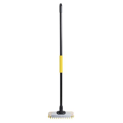 The Bulldozer! Heavy Duty Deck Scrubber Brush complete with Handle