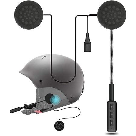 amiciAuto V6 Bluetooth Helmet Intercom for 6 Riders, Headphone with Mic ...