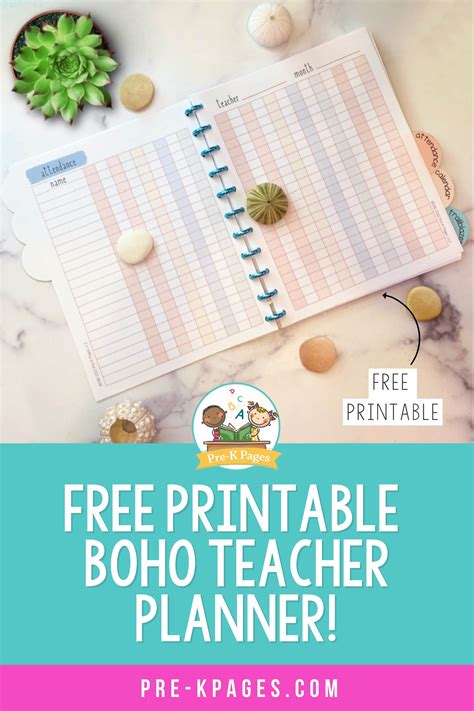 Teacher Planner for Preschool Free Printable - Pre-K Pages | Teacher ...
