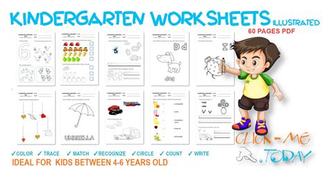 Free Kindergarten Printable Worksheets Pdf