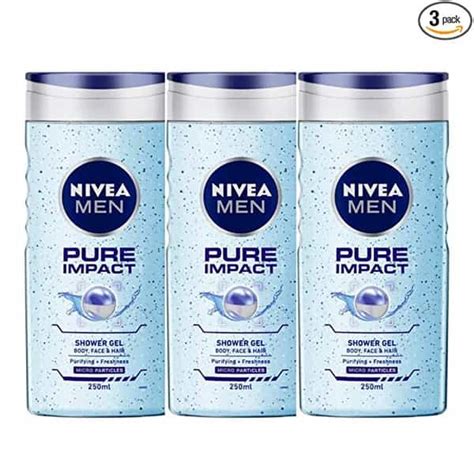 Buy NIVEA PURE IMPACT SHOWER GEL FOR MEN, 250ML (PACK OF 3) Online ...