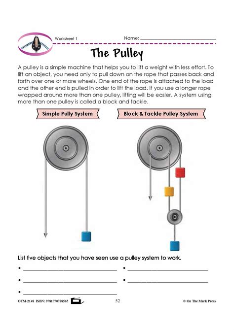 Pulley, Wheel & Axel (Simple Machines - Part Three) Grade 5 Lesson wit ...