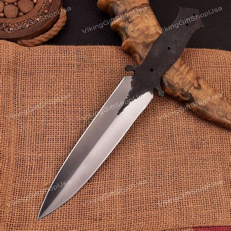 Hand Forged 1095 High Carbon Steel Dagger Knife Blank Blade, Handmade ...