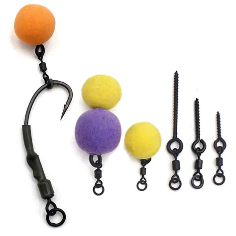 Carp Fishing Boilie Screw with Flexi Ring Swivel – Pop Up Rig – INDIAN ...