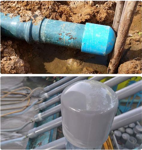 Buy uxcell 40mm Schedule 40 PVC Pipe Cap Fitting, Slip End Caps DWV ...