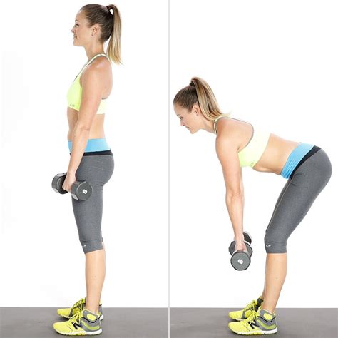 Dumbbell Deadlifts | Back Fat Workout | POPSUGAR Fitness Photo 3