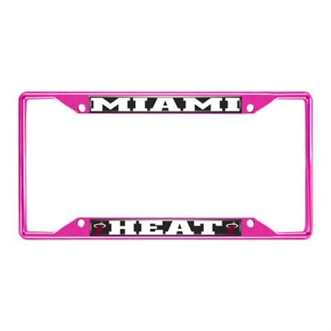 Universal XT License Plate Frame with Miami Heat; Pink (Universal; Some Adaptation May Be ...