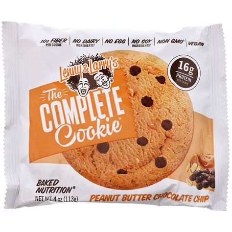 Lenny & Larry's, The COMPLETE Cookie, Peanut Butter Chocolate Chip, 12 ...