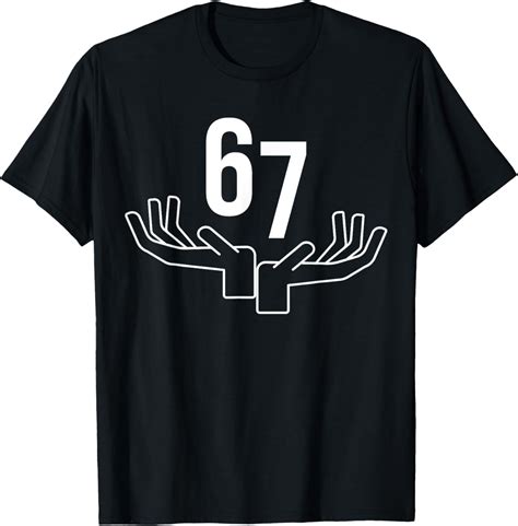 Amazon.com: 67 Six Seven Hand Gesture Meme T-Shirt : Clothing, Shoes ...