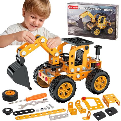 Jixin Xyzhi Sets Metal Assembly Toys Model Excavator Kits STEM Projects ...