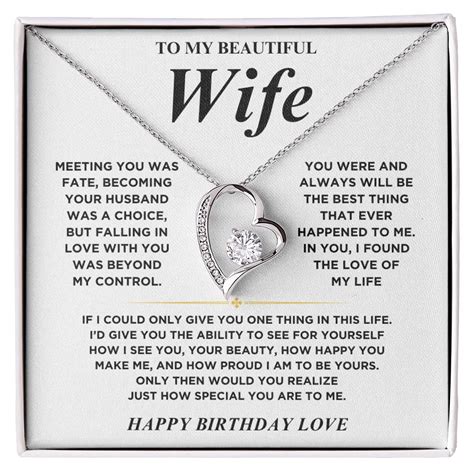 To My Beautiful Wife - Love Necklace Gift Set – Shinerose