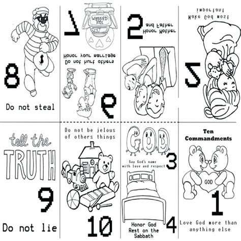 Free Printable 10 Commandments Coloring Page