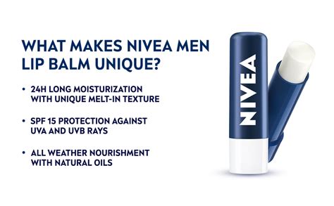 Buy NIVEA MEN Active Care 4.8g Lip Balm|24 H Melt in Moisture Formula ...