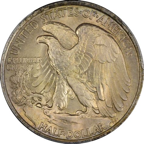 Choice Uncirculated 1919 Half Dollar. 1919 Walking Liberty 50¢. MS-64 PCGS.