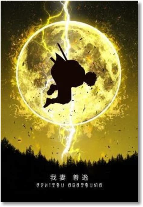 Zenitsu Agatsuma | Demon Slayer Posters for Wall | 400 GSM Paper | 12 * ...