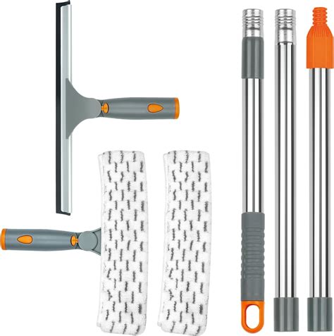 Amazon.com: Window Cleaning Brush with Long Handle, Curved Window ...