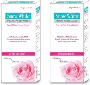 Snow White Pearl face wash Pack of 2 for Dark Circles, Pimples, Anti ...