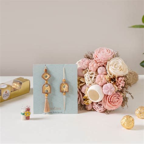 Home Decor Rakhi Hamper Set Of 6 | Nestasia