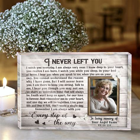 Sympathy Gift Ideas Personalized Memorial Acrylic Plaque - Oh Canvas