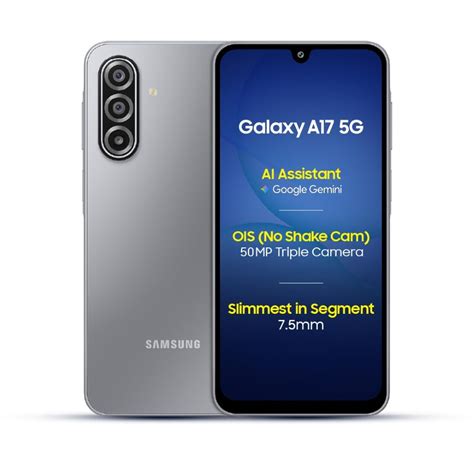 Shop Samsung Galaxy A17 5G (Grey, 8GB RAM, 128GB Storage) | with Travel ...