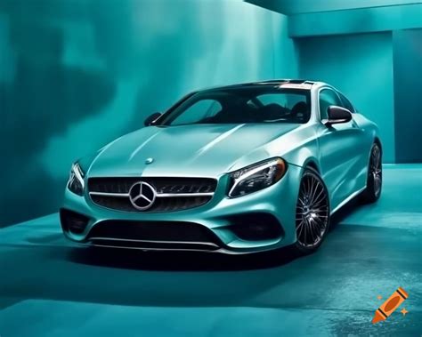 2017 Mercedes S65 coupe in pastel teal color on Craiyon