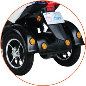 AMO Jaunty 3W Low Speed Electric Scooter Non-RTO 75Km-100Km Range, Red ...