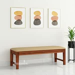 WOODAMIYA Wooden Seating Bench for Home & Office, Multipurpose Seating ...